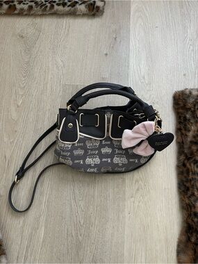 Juicy couture juicy fan club satchel bag with Pink Bow Charm